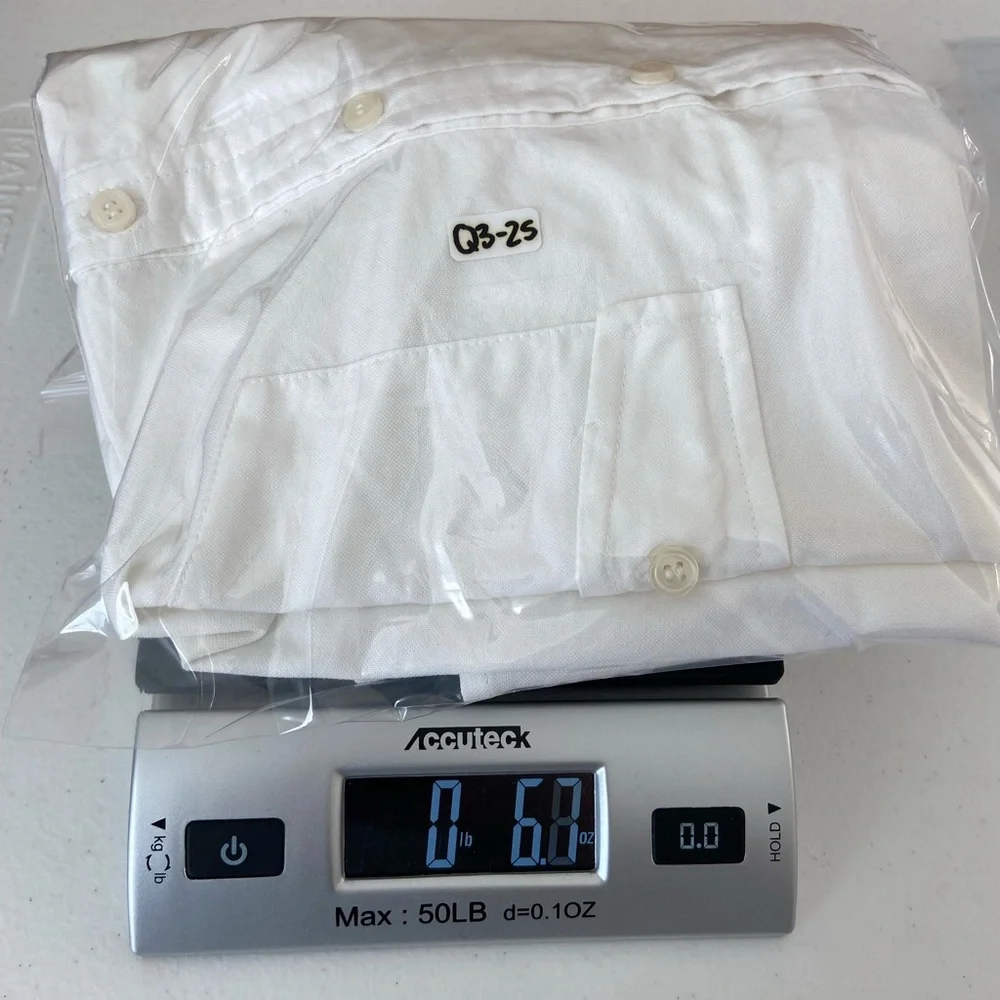 J. Crew men’s solid white full button front chest pocket casual dress shirt L‎